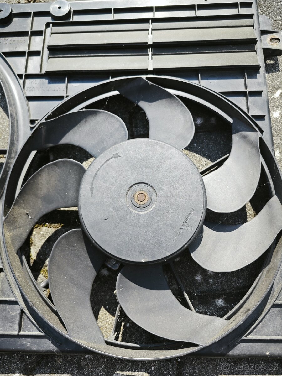 Ventilátor chladiče malý Škoda Octavia 2