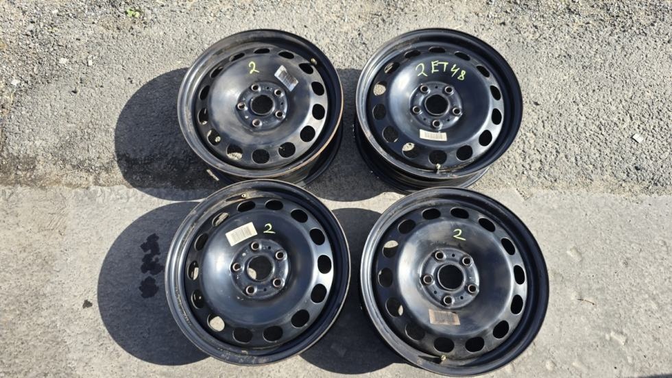 Plechové originální disky 5x112 R16 ET48 na Audi, VW, Škoda,