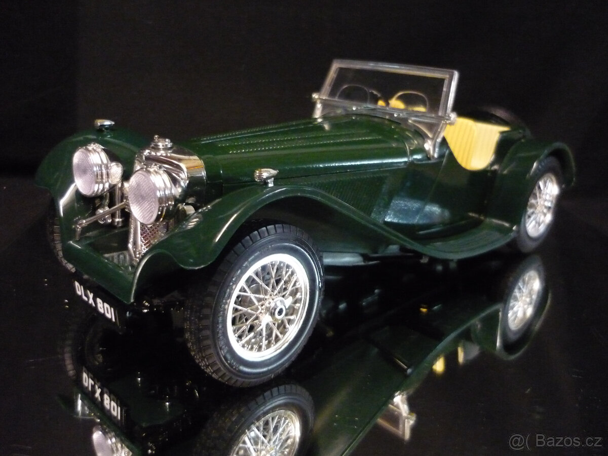 Jaguar SS100 1937 zelený Bburago 1/18