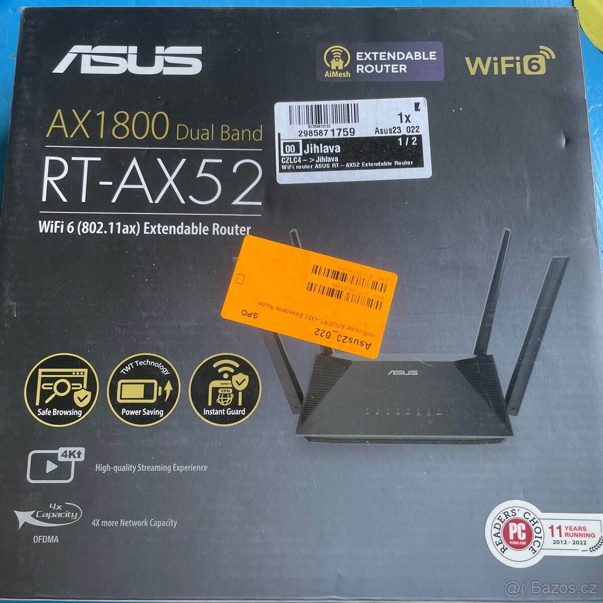 Prodám router ASUS RT-AX52 - Nový - ZÁRUKA