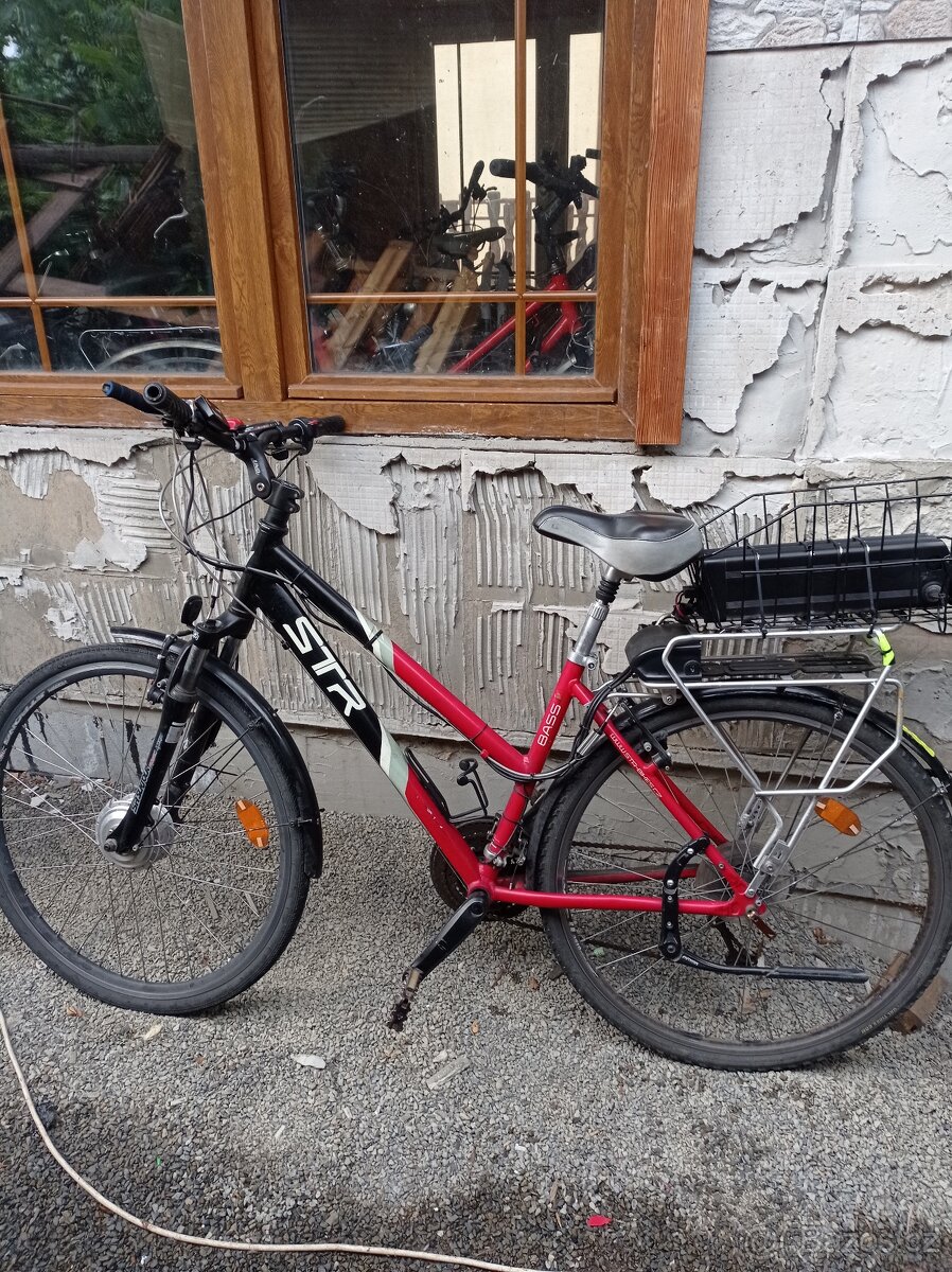 Dámské elektrokolo STR červené
