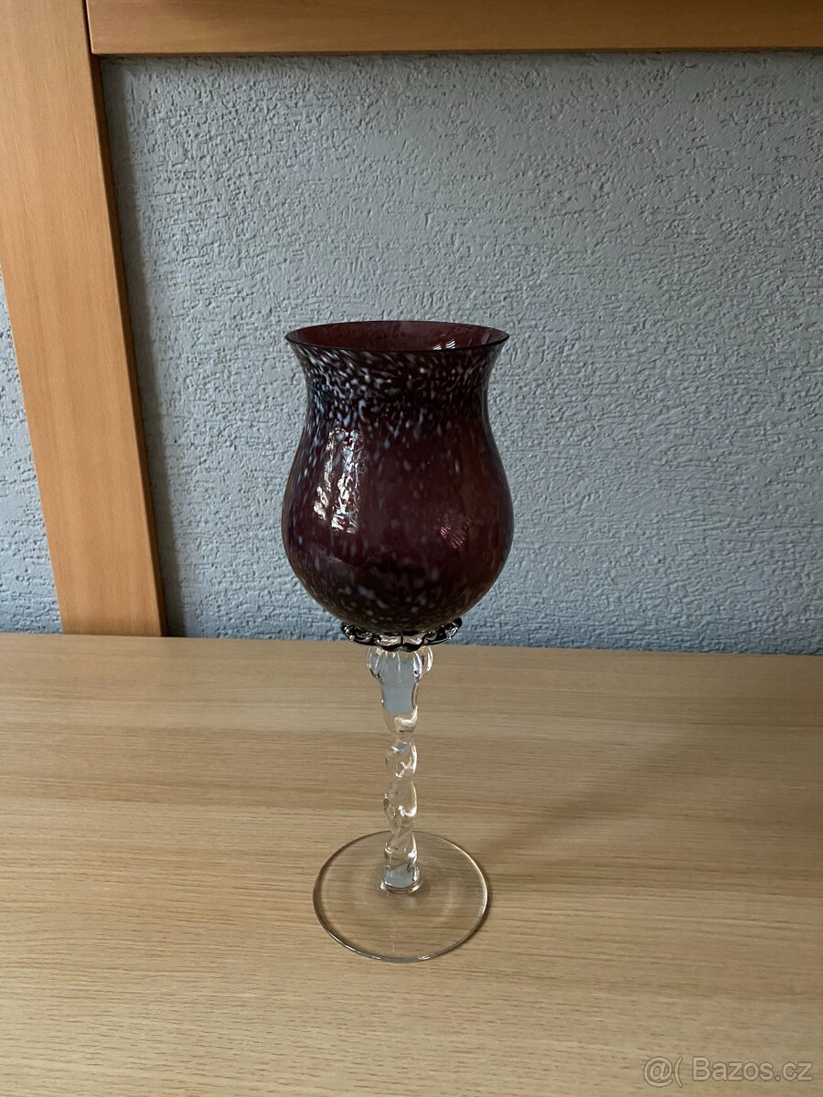 Velká číše z hutního skla s motivem - 900 ml, 33 cm