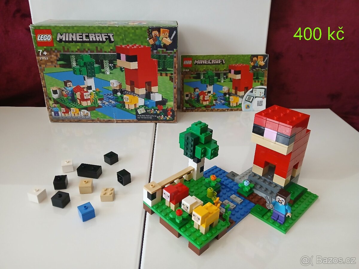 Lego Minecraft 21153,159,168,171,172,178,189 ceny dle fotek