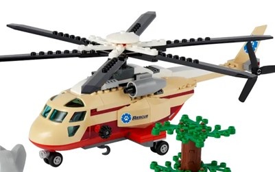 Lego CITY záchranářský vrtulník ze sady CITY 60302
