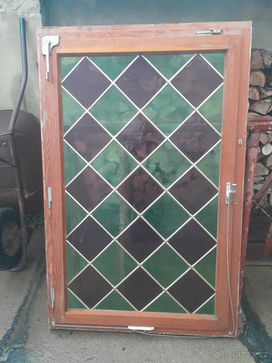 Dřevěná prosklená použitá okna