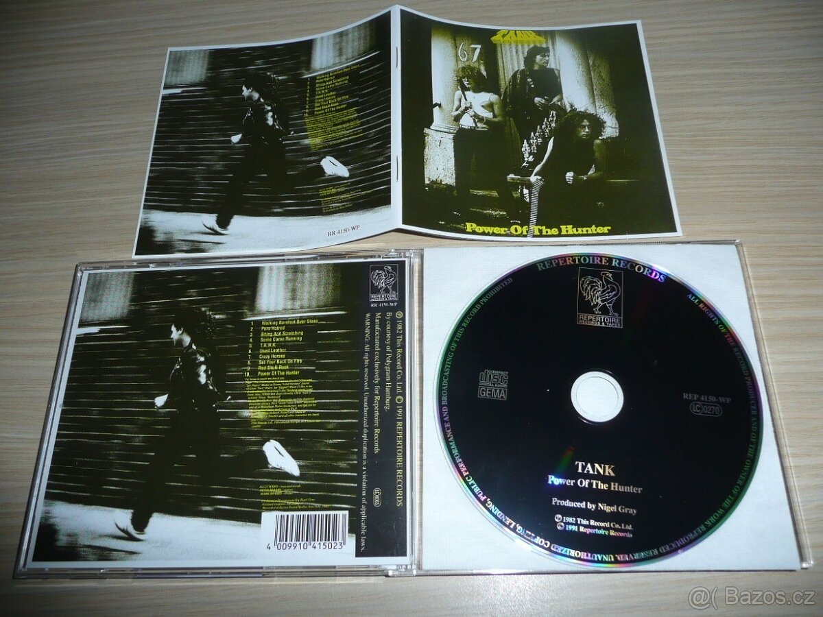 CD  TANK  -  POWER  OF  THE  HUNTER  1981  1.PRESS