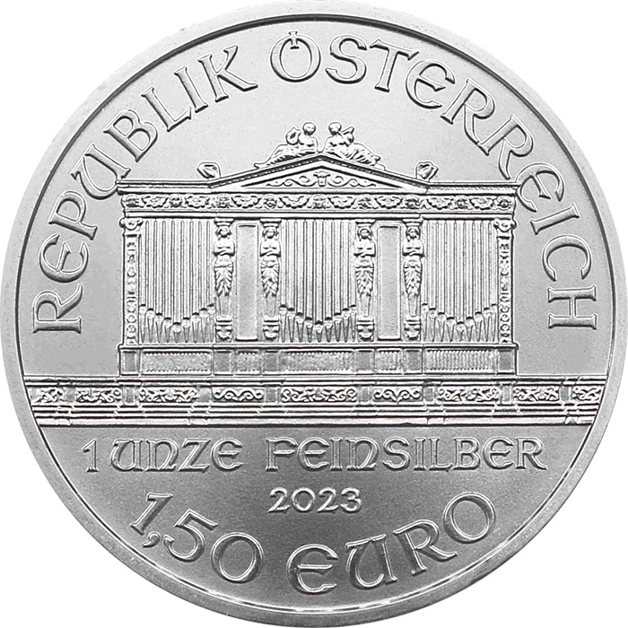 Mince Wiener Philharmoniker 1 Oz, stříbrná