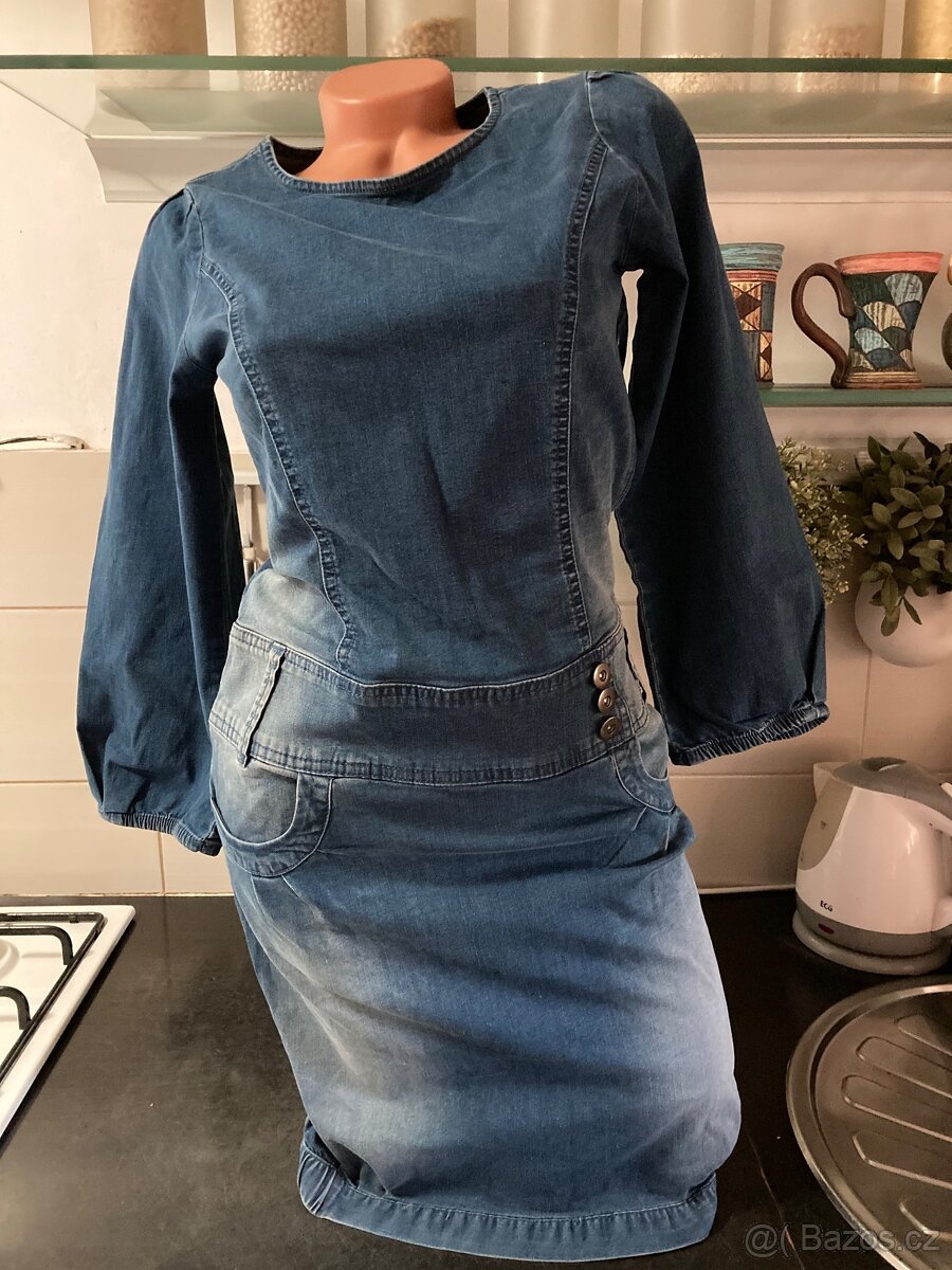 Riflové šaty RAINBOV vel.34