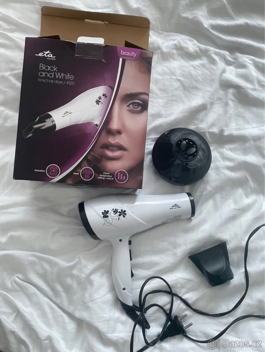 Fén ETA Black and White 432090000 černý/bílý