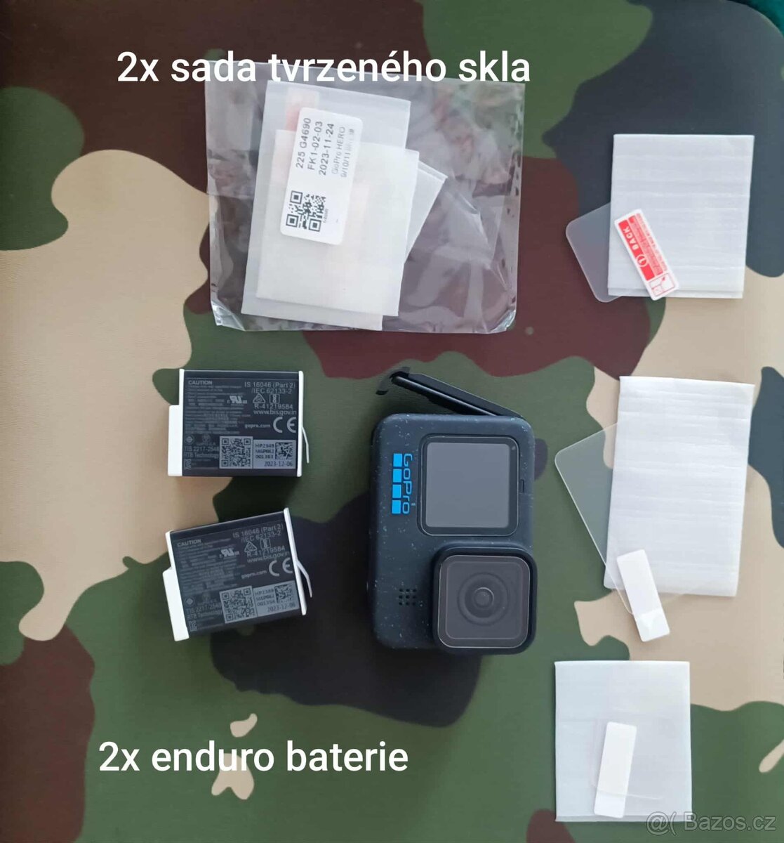 GoPro HERO 12 Black – TOP STAV + bohaté příslušenství