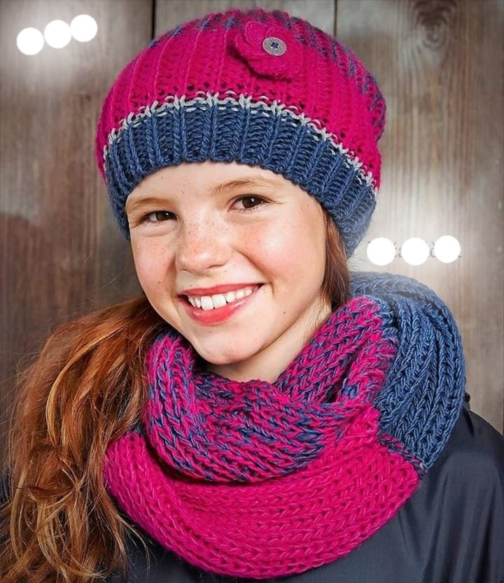 Čepice a šála Tchibo dívčí