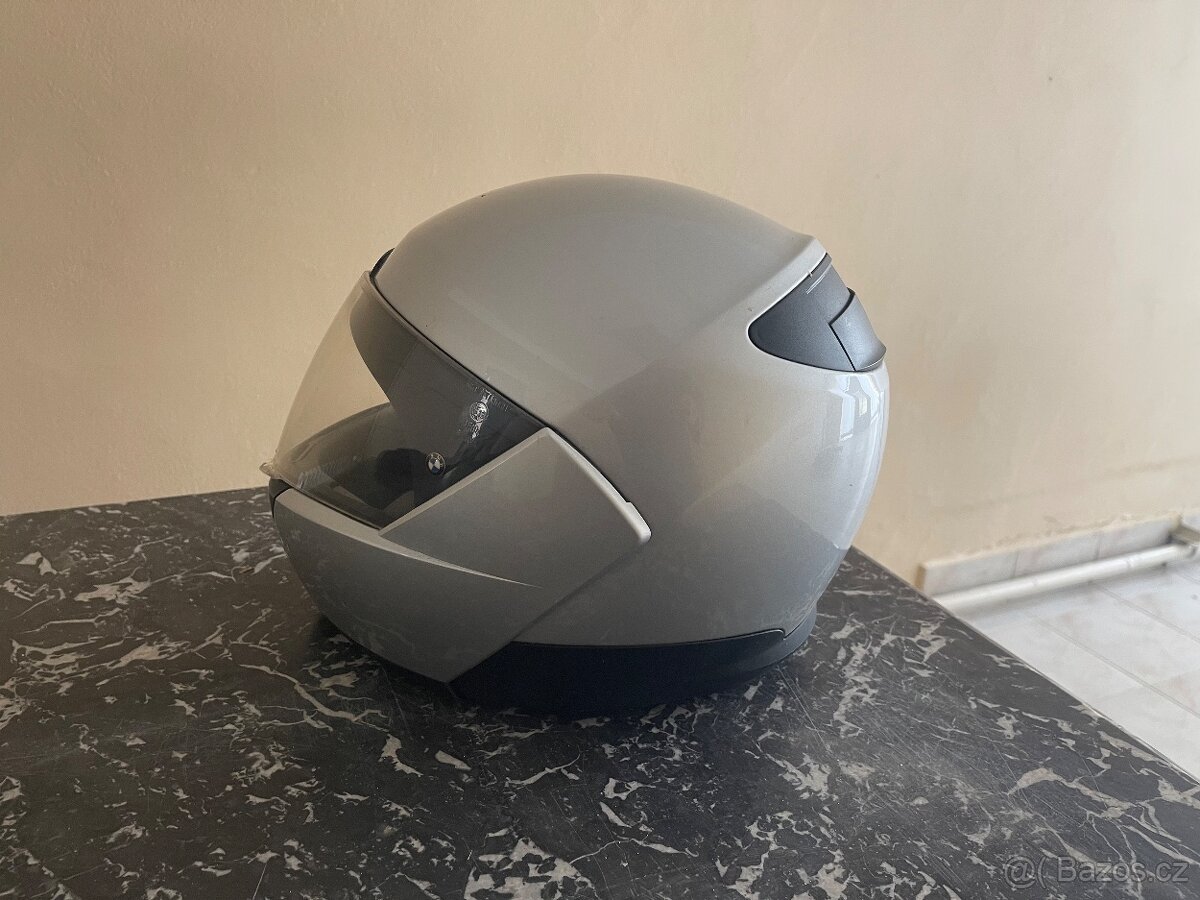 BMW System 5 výklopná helma – šedá