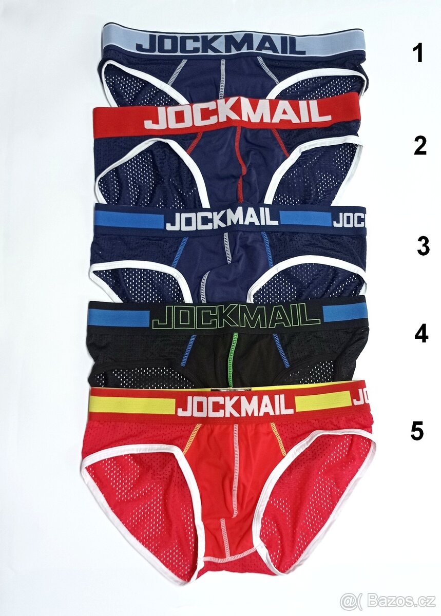 VÝPRODEJ prodyšné pánské slipy Jockmail XXL (eu L-XL)