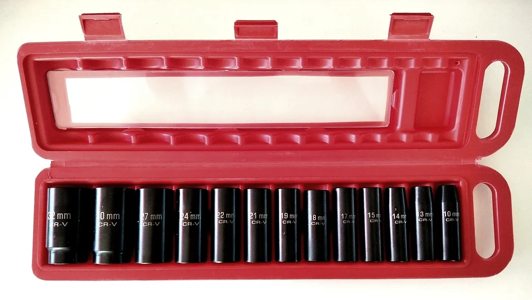 Sada prodloužených hlavic 1/2 , 10–32 mm
