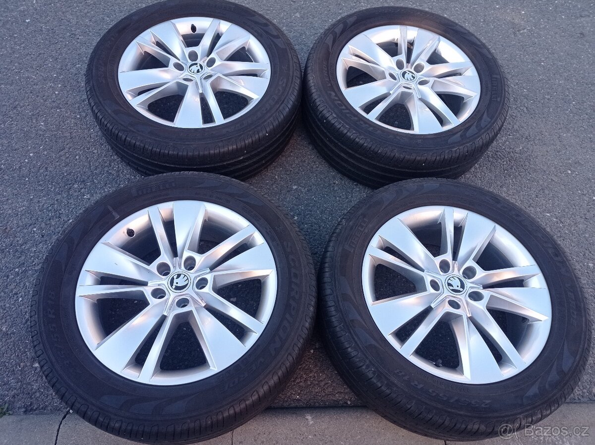 Pěkná letní kola 18" TRITON ORIGINAL SKODA KODIAQ