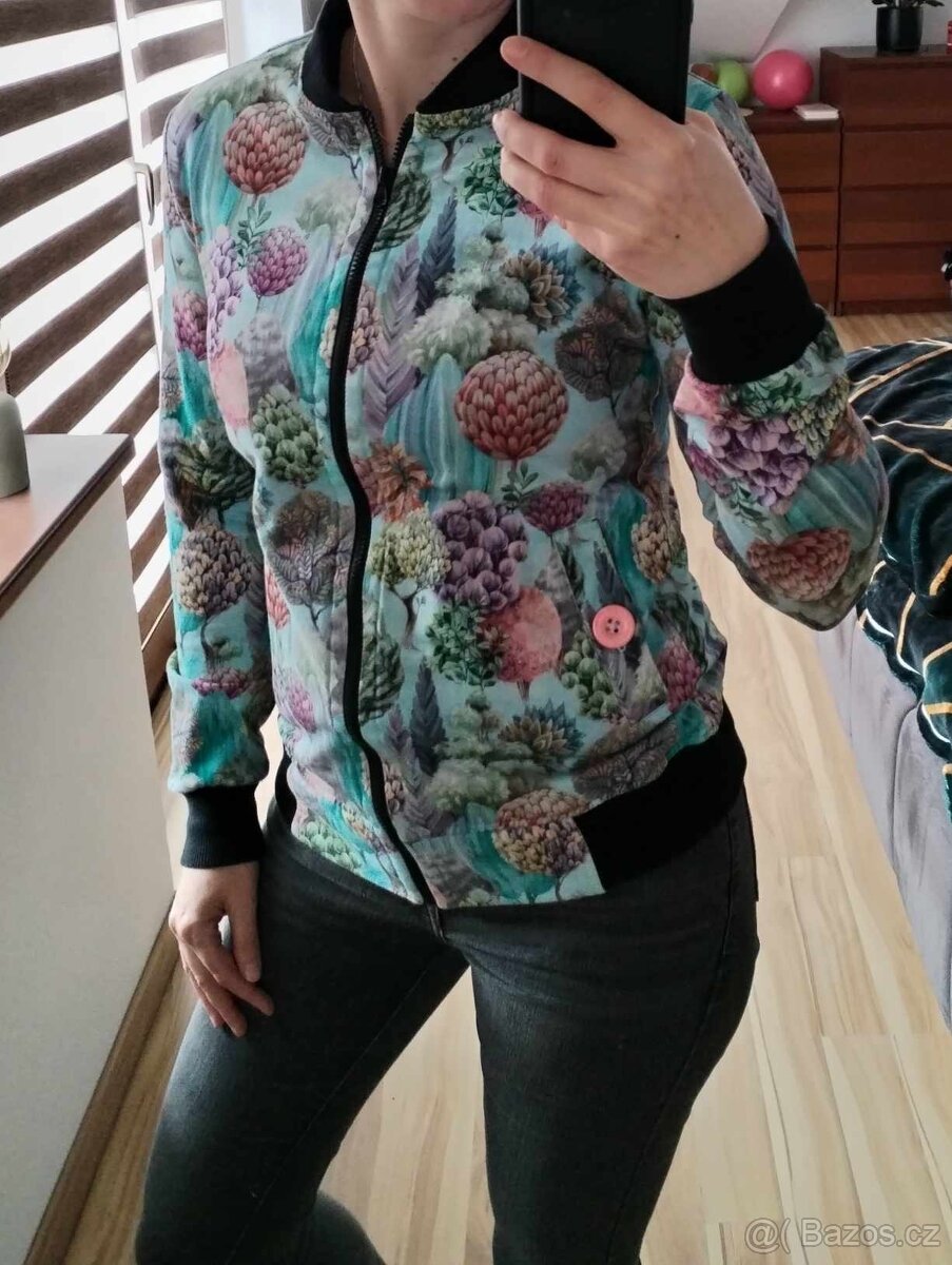 Mikina bomber Atom Rat Tyrkys Berry S/M