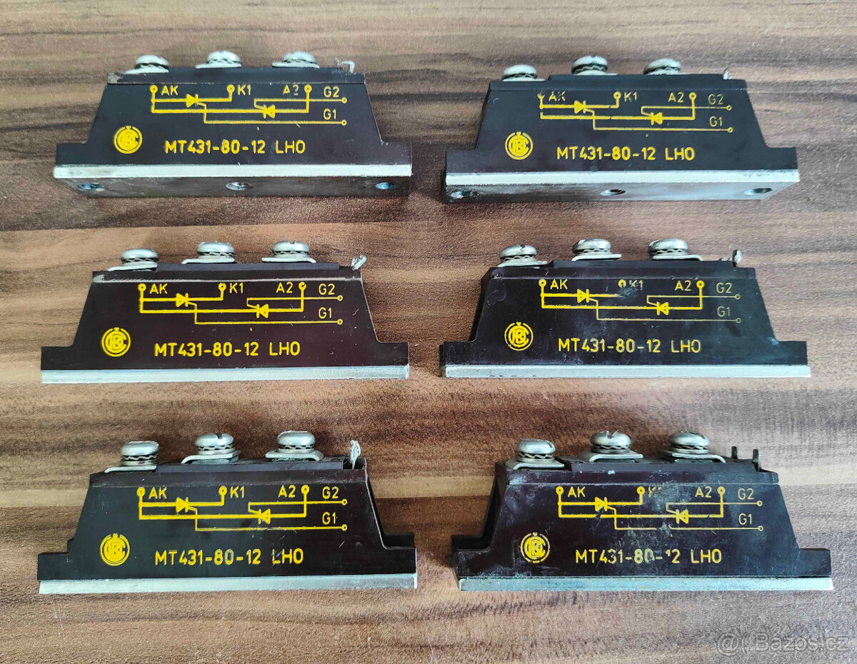 TYRISTOROVÝ MODUL MT 431-80-12 LHO ( 6 ks )
