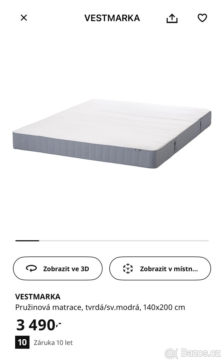 Pružinová matrace