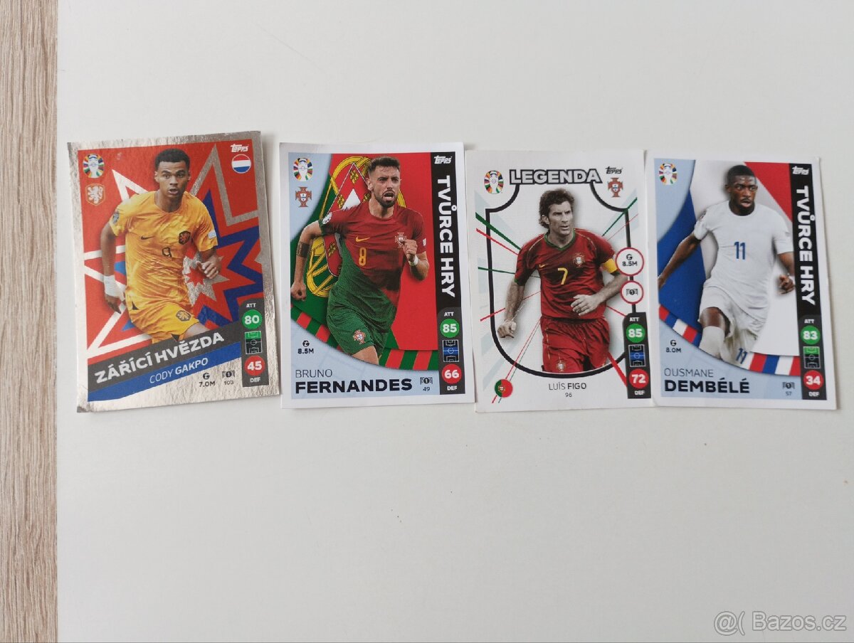 Prodám fotballové kartičky Lídl