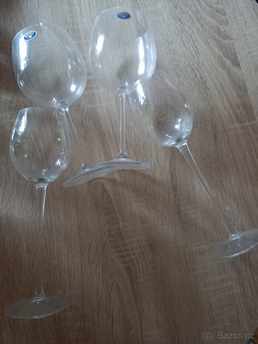4 x číše Bohemia Crystal