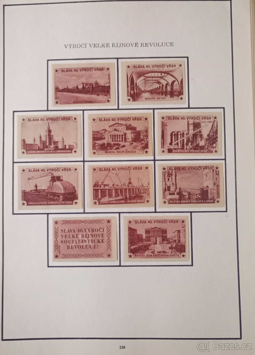 Album zápalkových nálepek 1945 - 1958 č.4