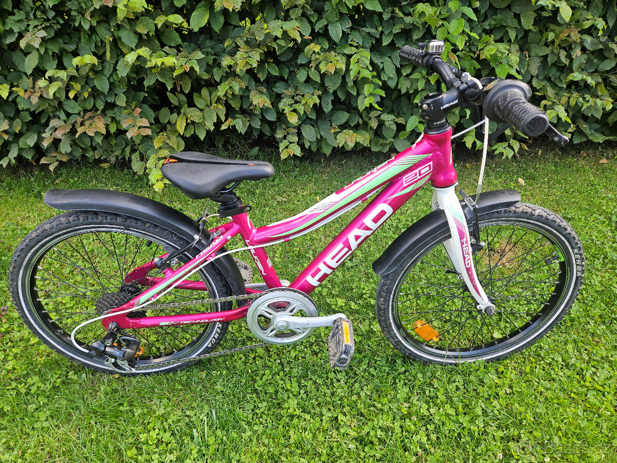 Dětské dívčí 20" horské hliníkové kolo HEAD, rám 12"