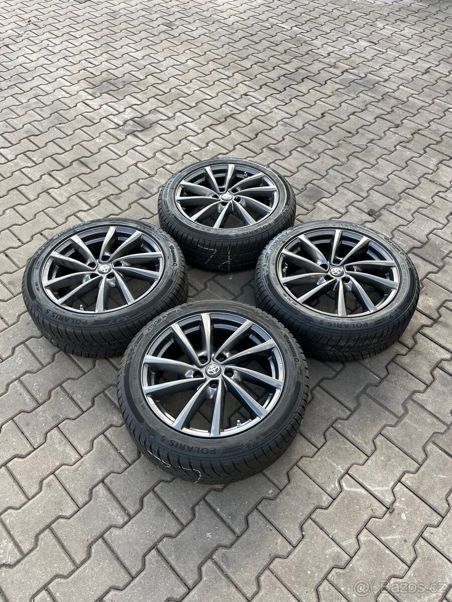 Kompl alu Borbet 5x114,3r18+215/50r18 zimní Barum