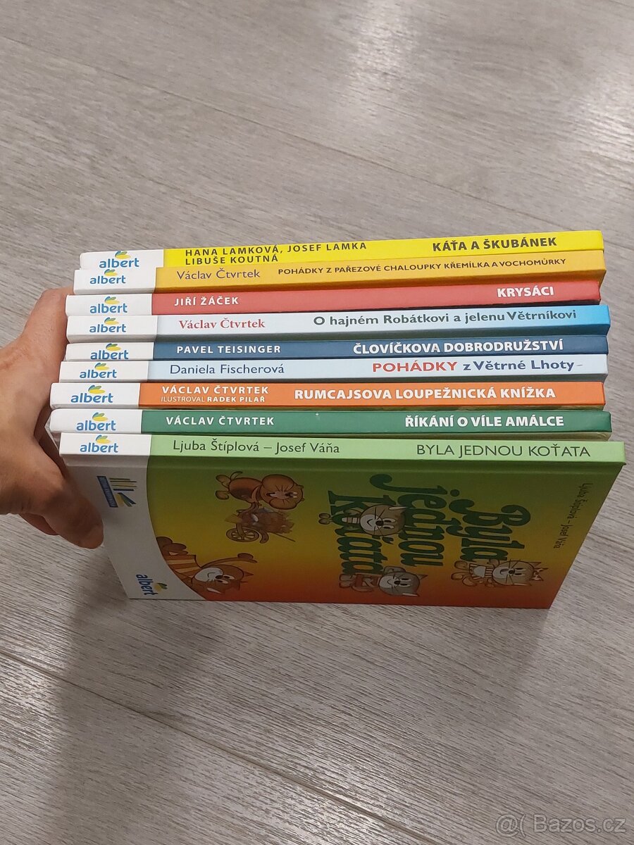 Dětské knihy Albert, vhodné jako první čtení 9 ks