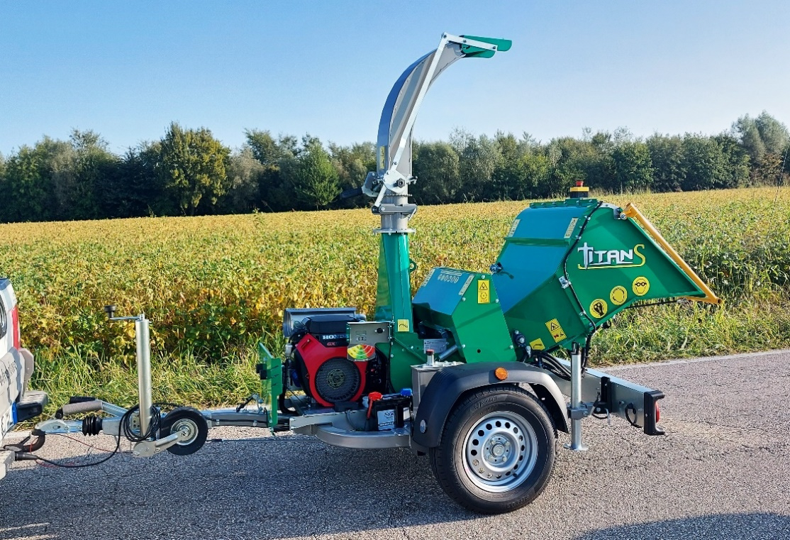 Štěpkovač GL&D Titan Super - přívěs