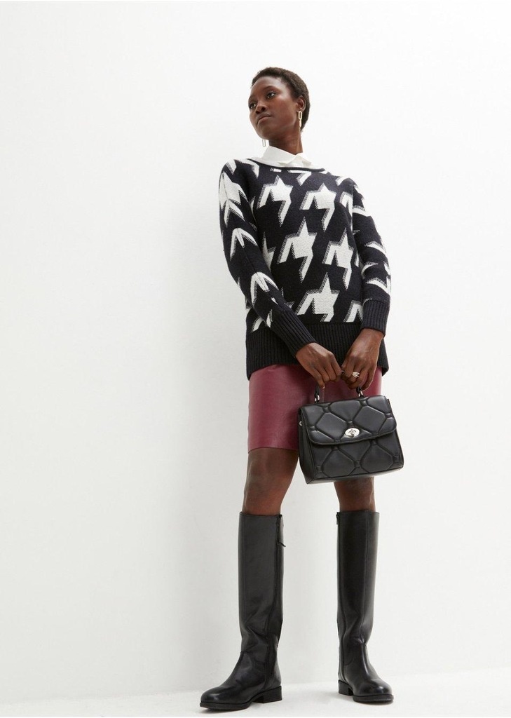 Krásný teplý svetr s 30% vlna 40/44