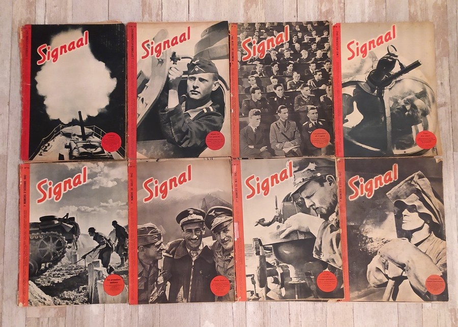 Německé časopisy Signal originál Wehrmacht WH Waffen LW