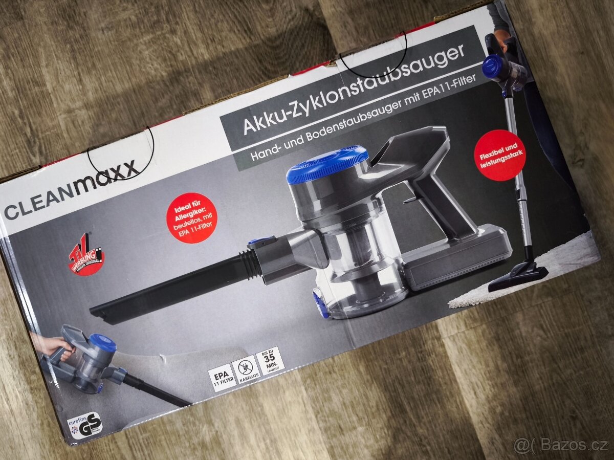 Aku cyklonový vysavač CLEANmaxx