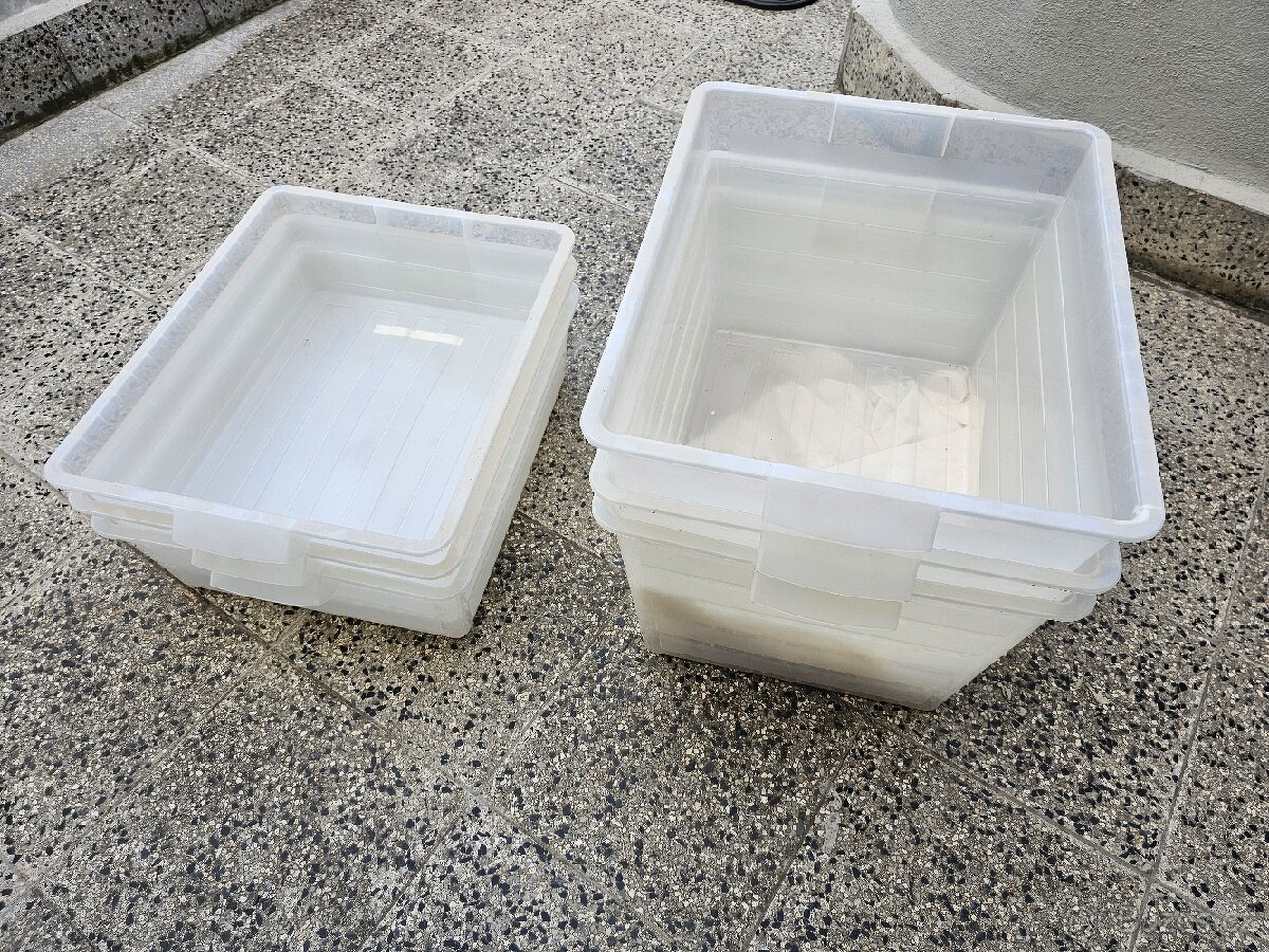 Plastove prepravky 7ks, cena za ks