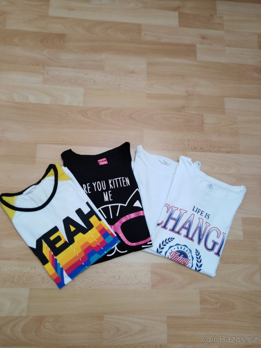 Trička s kr. rukávem vel.146