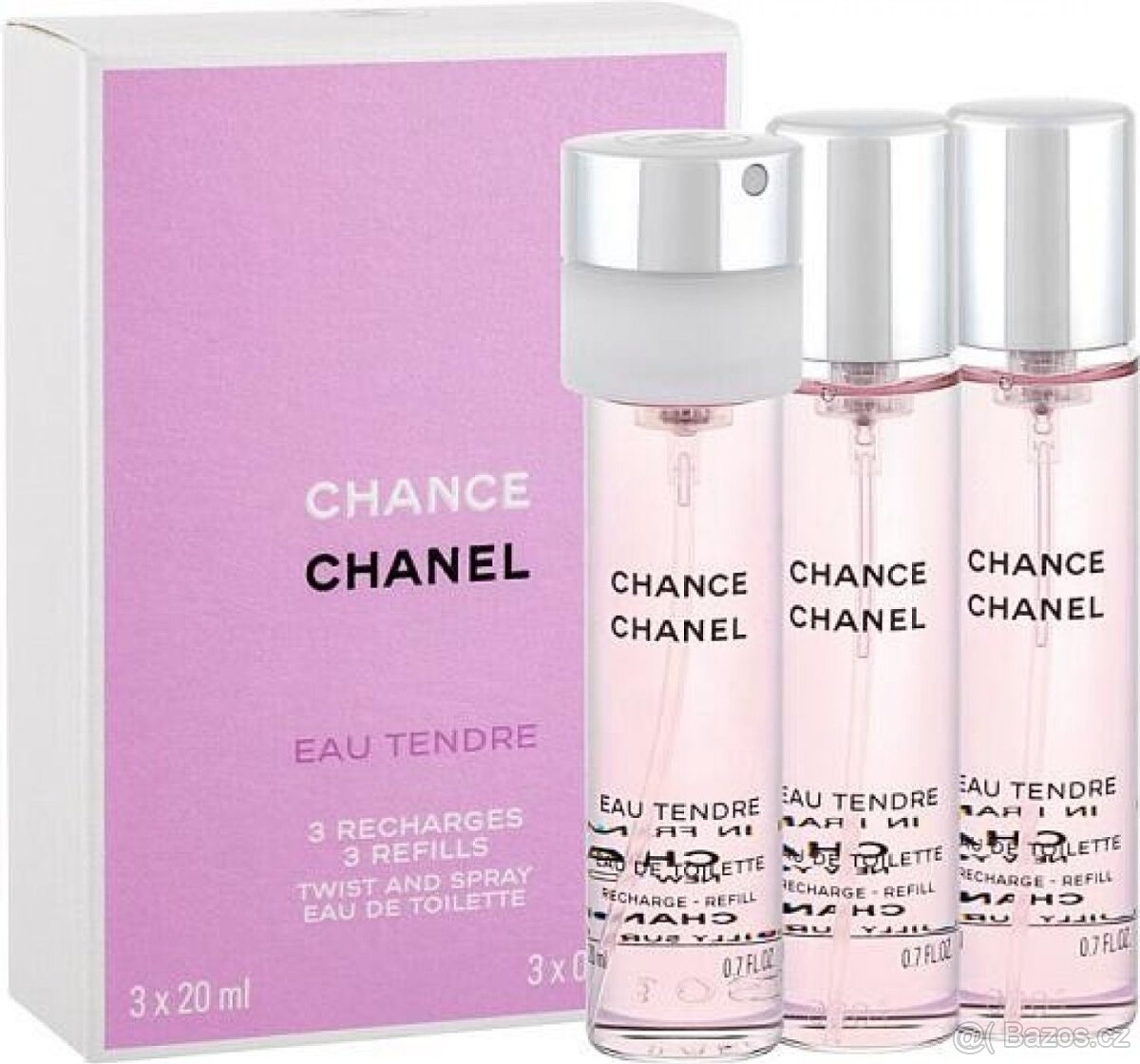 Chanel Chance Eau Tendre toaletní voda dámská 3x 20 ml 60 ml