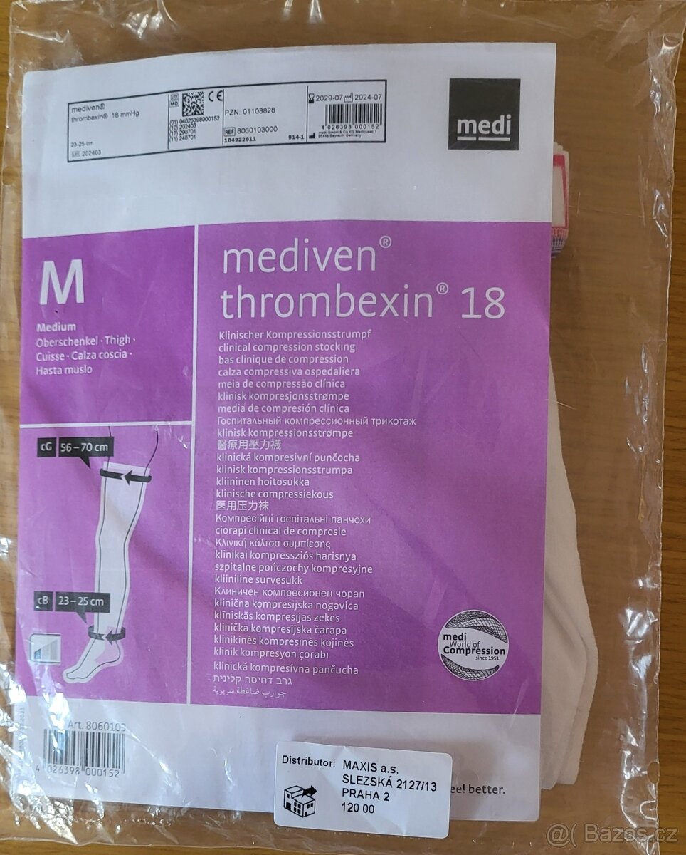 Nové kompresní punčochy Mediven Thrombexin 18 vel. M