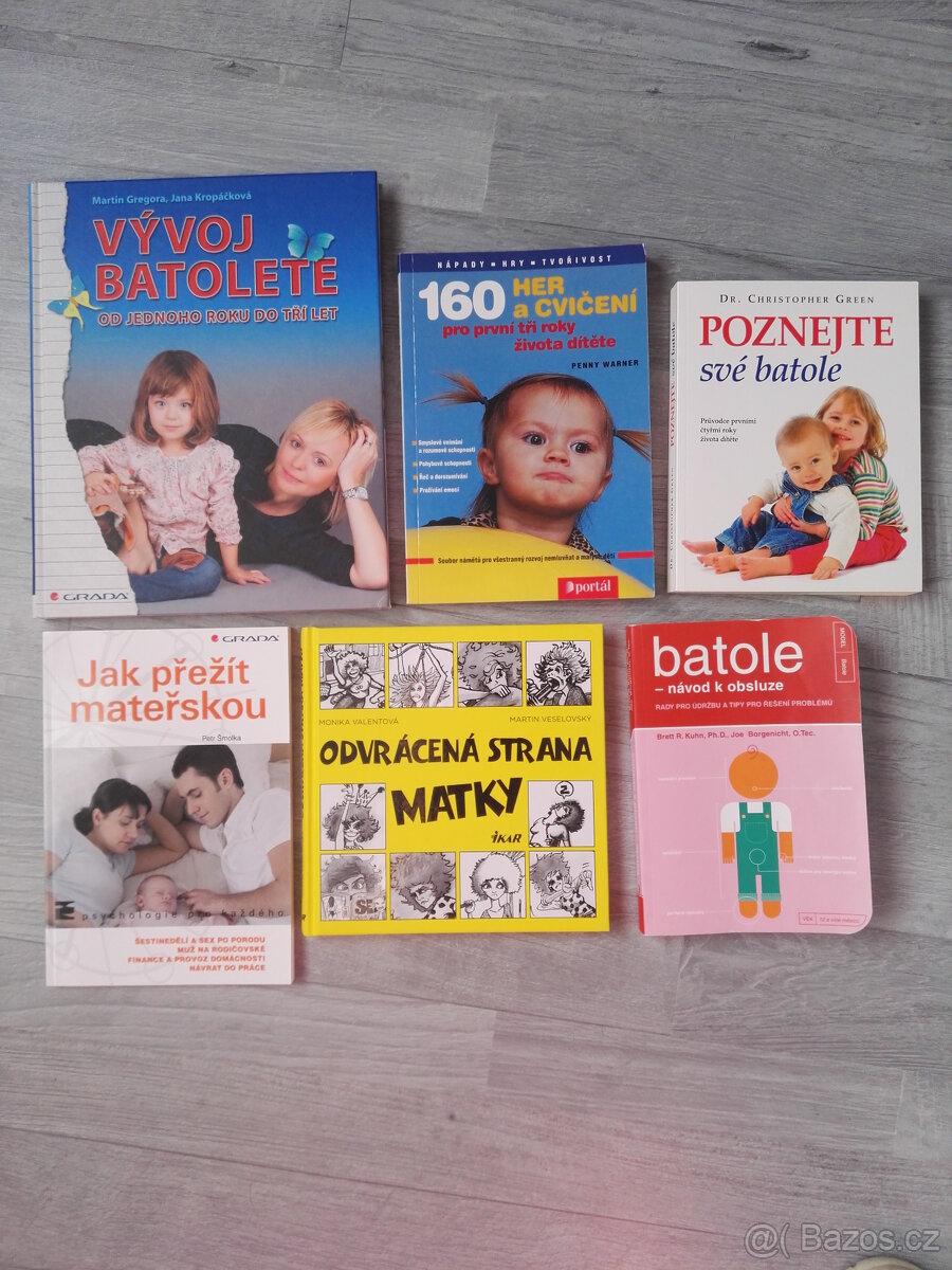 Vývoj batolete/dítěte, zachovalé knihy - kontakt email