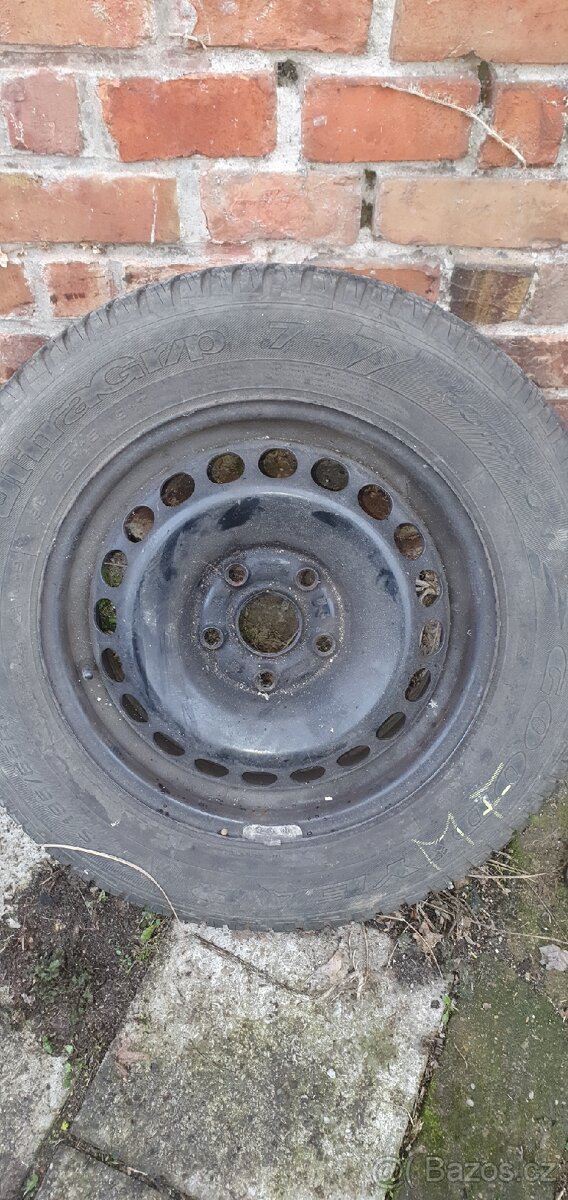 Prodám 3x plechový disk 5x112 6j r15 et38