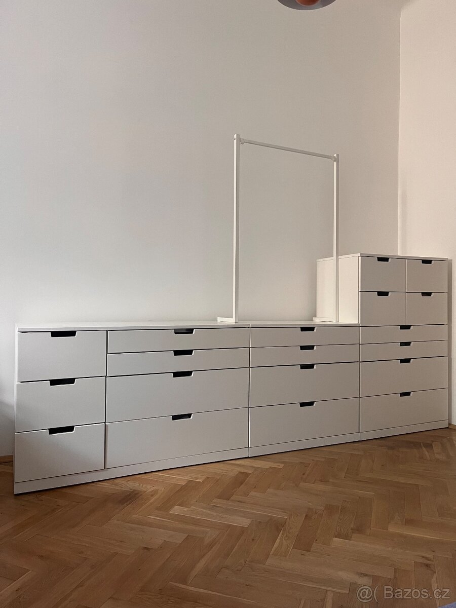 Ikea Nordli 3 komody - možno prodat i samostatně