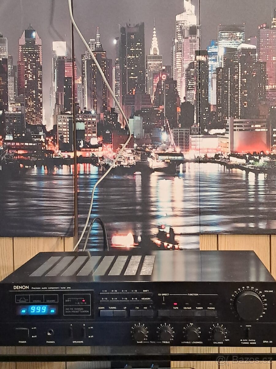 Stereo přijímač DENON DRA-35 zesilovač FM/AM tuner