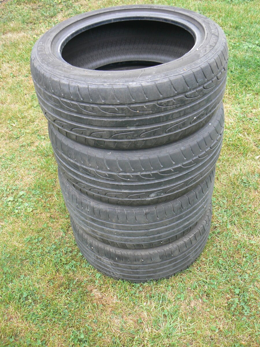 Letní pneu 215/45 R16 Nexen a Dunlop vzorek 5.5mm