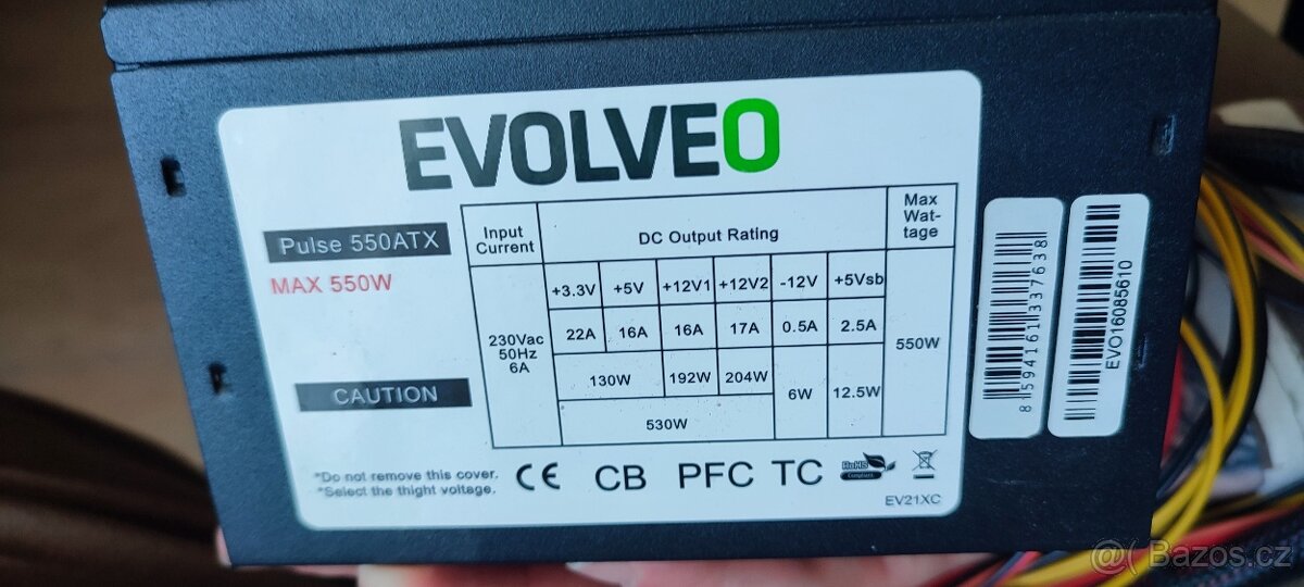Psu zdroj evolveo 550w