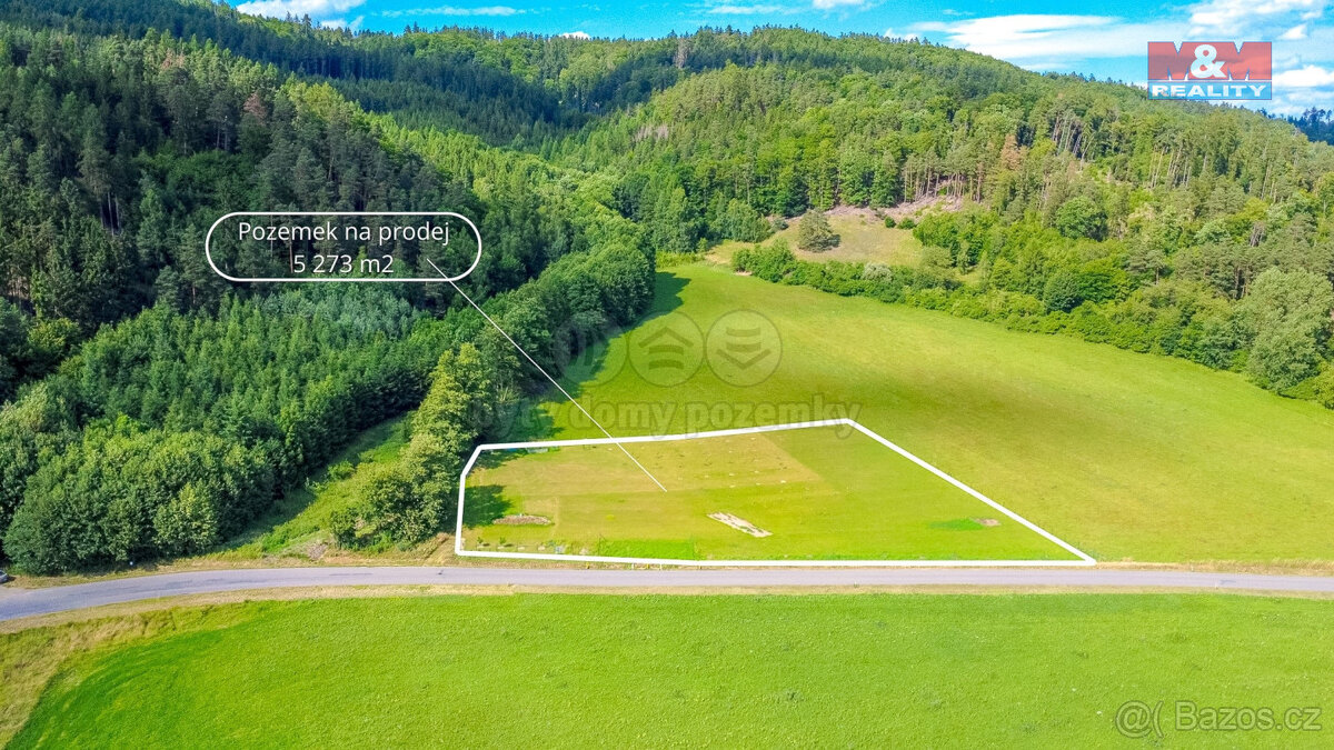 Prodej pozemku k bydlení, 5273 m², Vranová Lhota