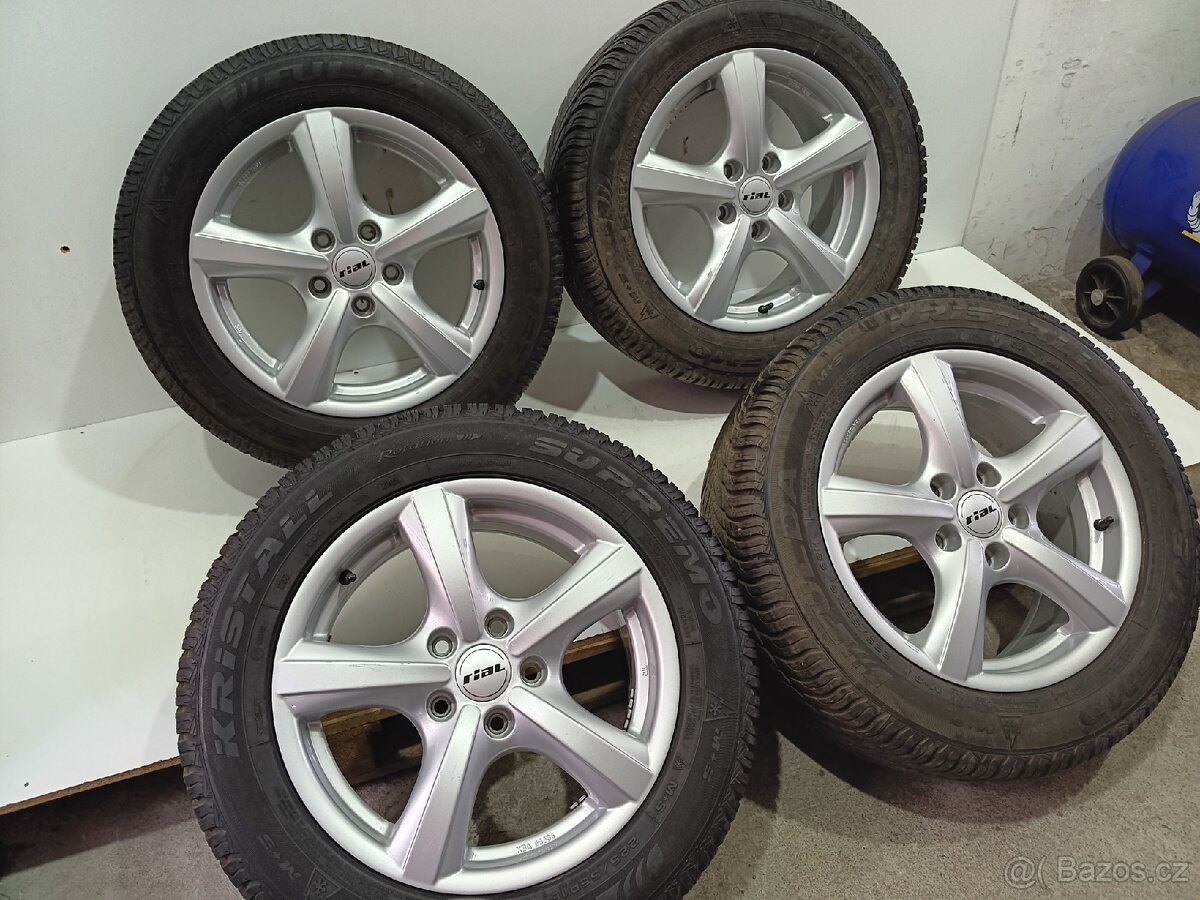 Zimní alu kola 5x112 R16 pneu 225/55/16/