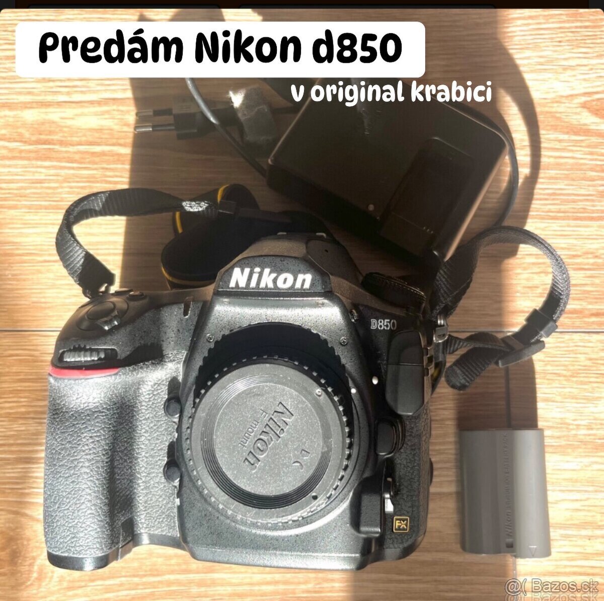 Nikon D850 + krabica, manuál, batéria, nabíjačka TOP STAV