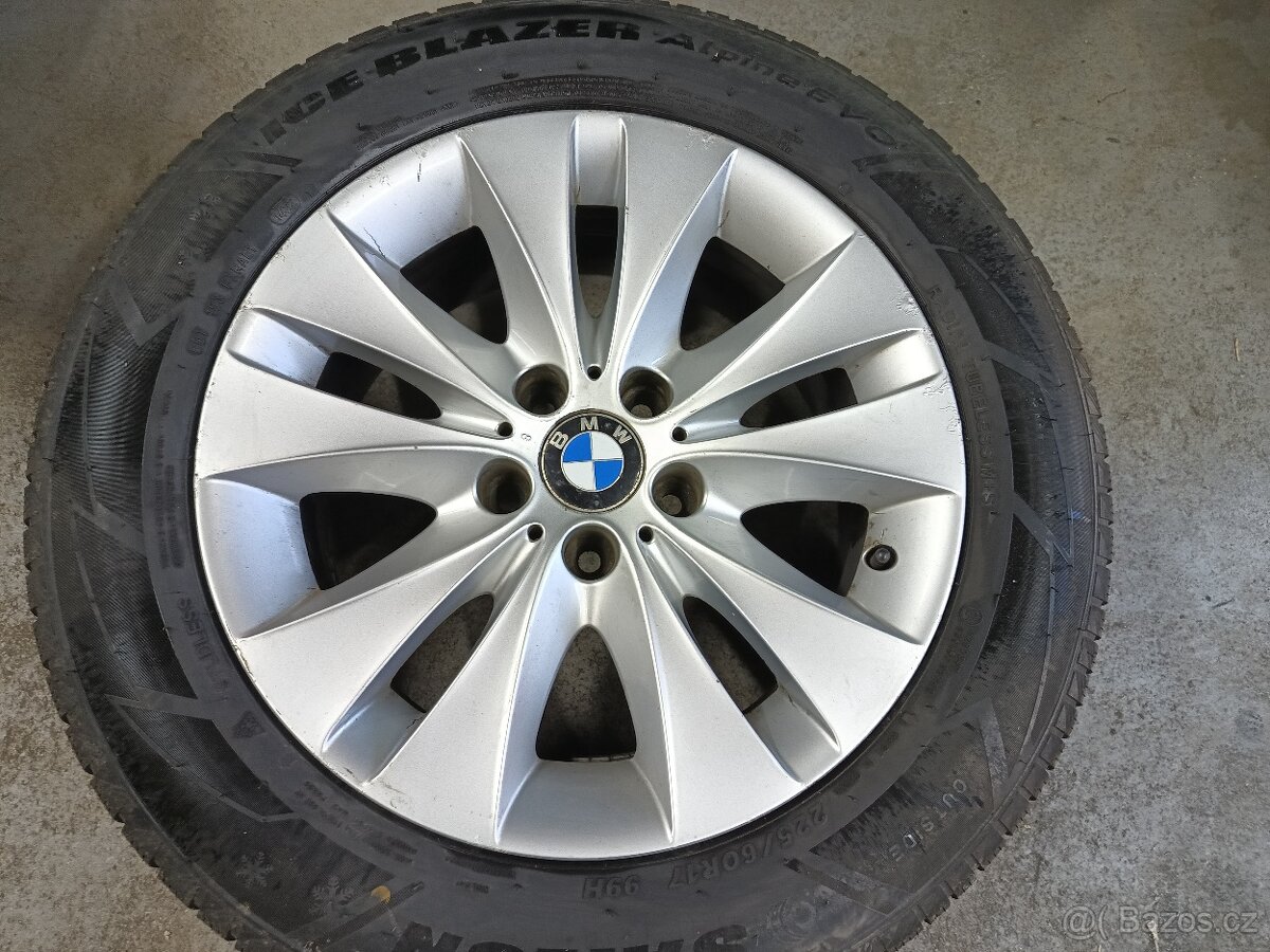 Bmw  , alu kola 17, zimni pneu 225/60/17, 5x120