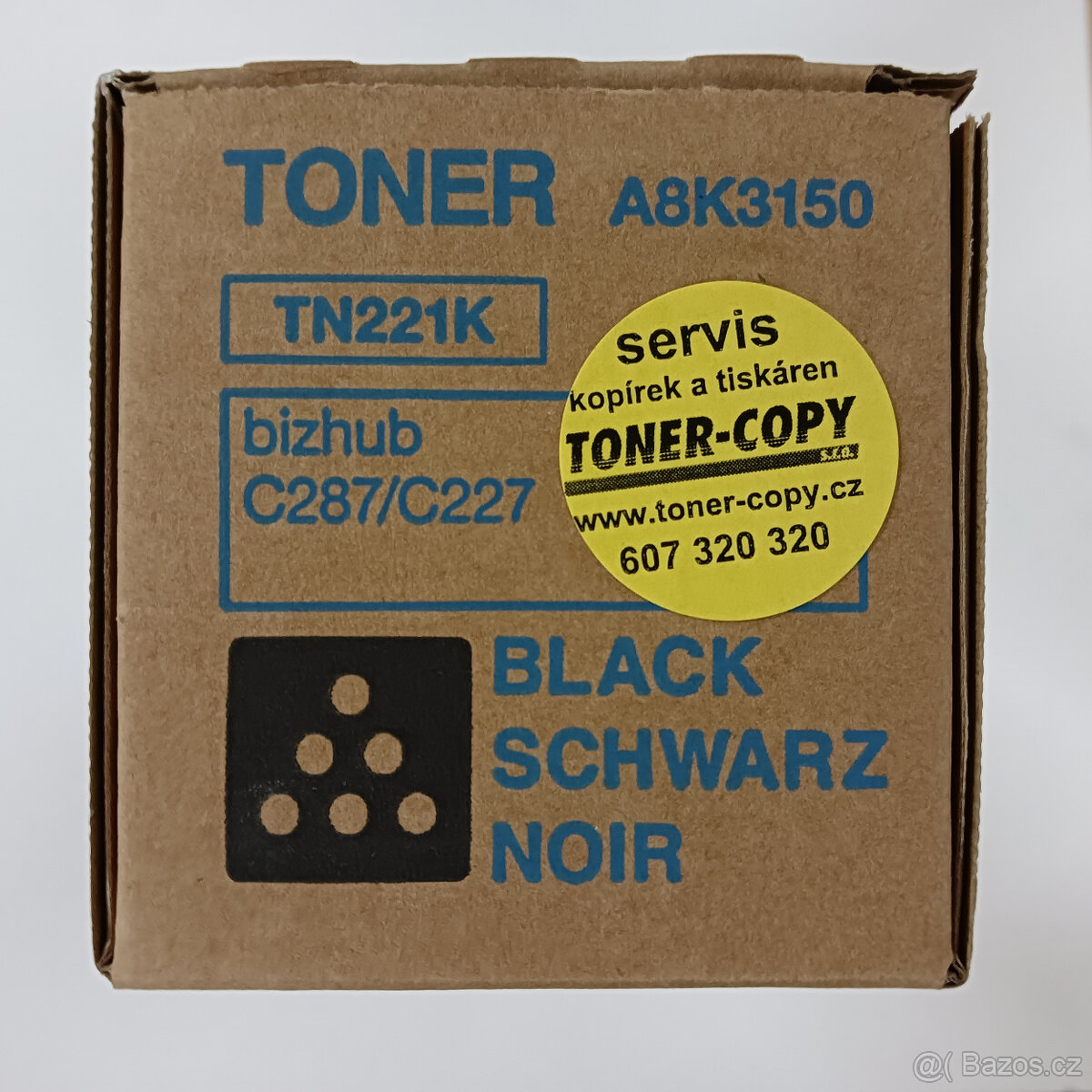 Toner Konica Minolta A8K TN221 - černý, žlutý, purpurový
