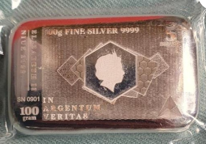 Stříbrný slitek 100g