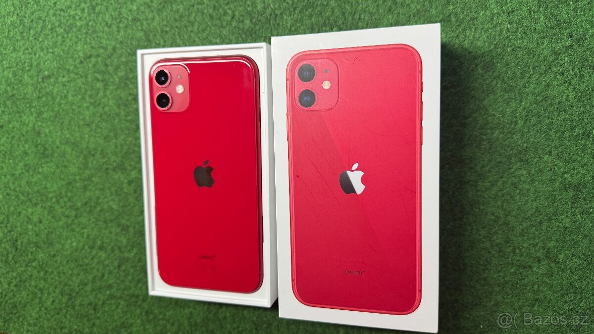 Prodám červený iPhone 11 64GB v.super stavu