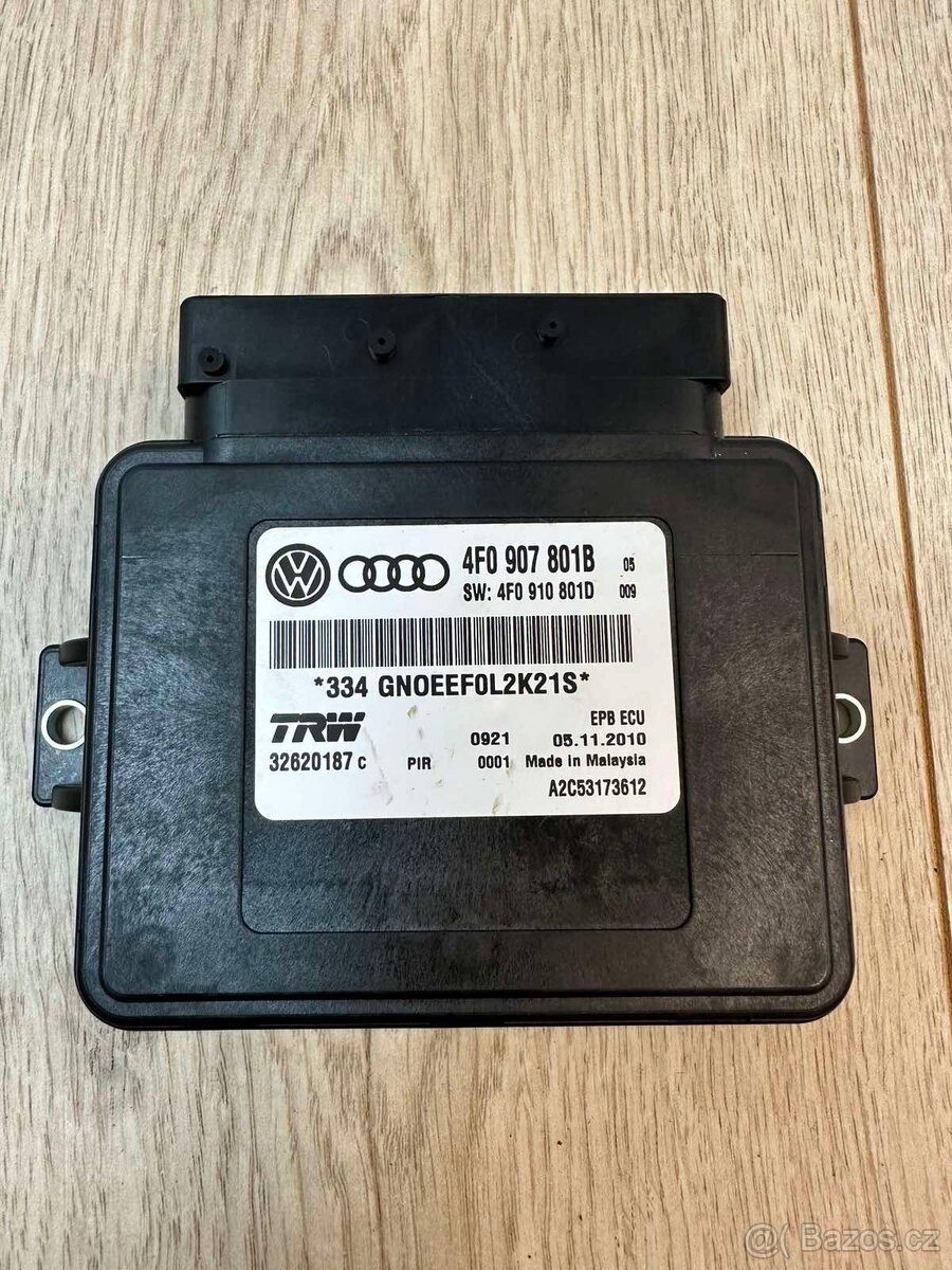 ŘÍDICÍ JEDNOTKA PARKOVACÍ BRZDY AUDI A6 4F0907801B